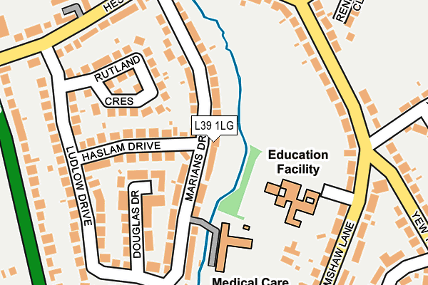 L39 1LG map - OS OpenMap – Local (Ordnance Survey) L39 1LG map - OS OpenMap – Local (Ordnance Survey)