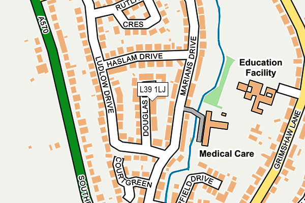 L39 1LJ map - OS OpenMap – Local (Ordnance Survey) L39 1LJ map - OS OpenMap – Local (Ordnance Survey)