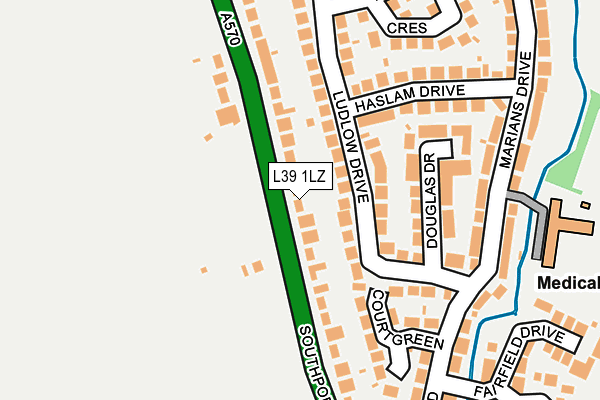L39 1LZ map - OS OpenMap – Local (Ordnance Survey) L39 1LZ map - OS OpenMap – Local (Ordnance Survey)