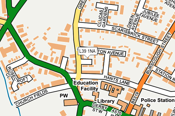 L39 1NA map - OS OpenMap – Local (Ordnance Survey) L39 1NA map - OS OpenMap – Local (Ordnance Survey)