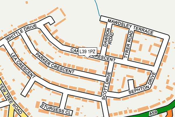 L39 1PZ map - OS OpenMap – Local (Ordnance Survey) L39 1PZ map - OS OpenMap – Local (Ordnance Survey)