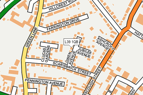 L39 1QB map - OS OpenMap – Local (Ordnance Survey) L39 1QB map - OS OpenMap – Local (Ordnance Survey)