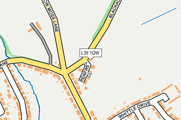 L39 1QW map - OS OpenMap – Local (Ordnance Survey) L39 1QW map - OS OpenMap – Local (Ordnance Survey)