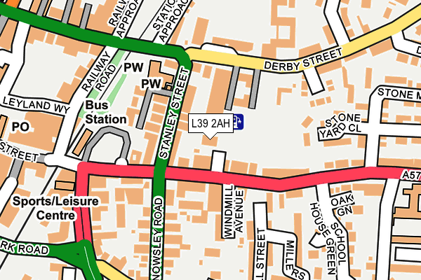 L39 2AH map - OS OpenMap – Local (Ordnance Survey) L39 2AH map - OS OpenMap – Local (Ordnance Survey)