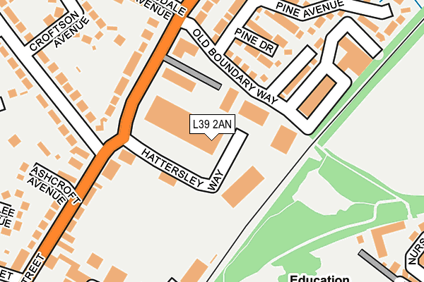 L39 2AN map - OS OpenMap – Local (Ordnance Survey) L39 2AN map - OS OpenMap – Local (Ordnance Survey)