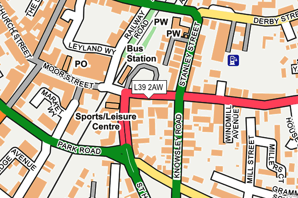 L39 2AW map - OS OpenMap – Local (Ordnance Survey) L39 2AW map - OS OpenMap – Local (Ordnance Survey)