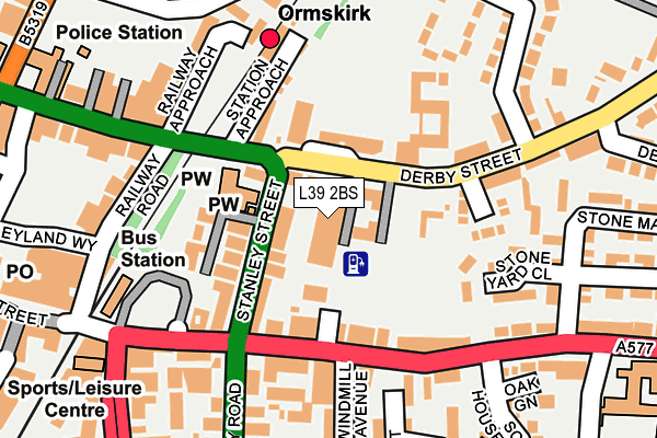 L39 2BS map - OS OpenMap – Local (Ordnance Survey) L39 2BS map - OS OpenMap – Local (Ordnance Survey)