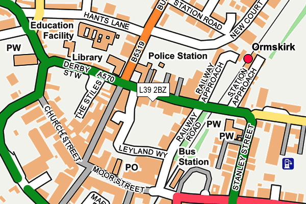 L39 2BZ map - OS OpenMap – Local (Ordnance Survey) L39 2BZ map - OS OpenMap – Local (Ordnance Survey)