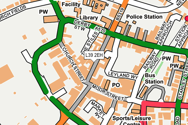 L39 2EH map - OS OpenMap – Local (Ordnance Survey) L39 2EH map - OS OpenMap – Local (Ordnance Survey)