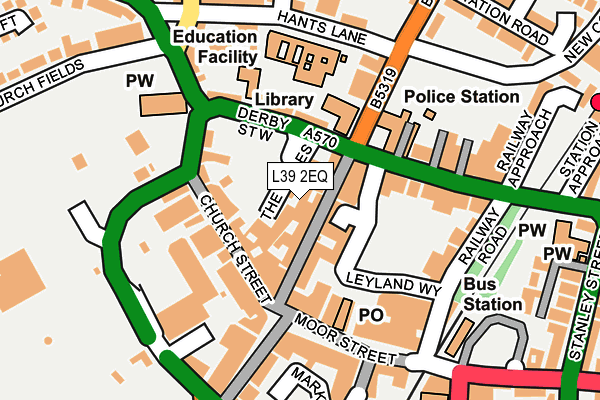 L39 2EQ map - OS OpenMap – Local (Ordnance Survey) L39 2EQ map - OS OpenMap – Local (Ordnance Survey)
