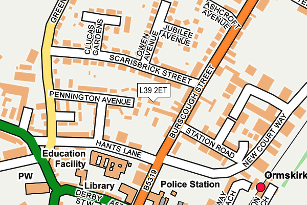 L39 2ET map - OS OpenMap – Local (Ordnance Survey) L39 2ET map - OS OpenMap – Local (Ordnance Survey)