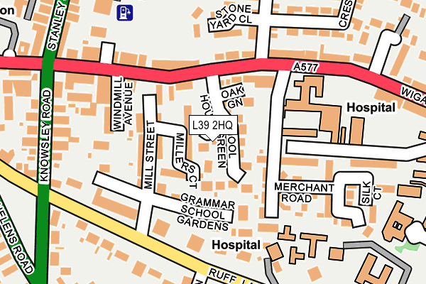L39 2HQ map - OS OpenMap – Local (Ordnance Survey) L39 2HQ map - OS OpenMap – Local (Ordnance Survey)