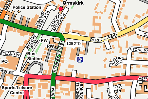 L39 2TD map - OS OpenMap – Local (Ordnance Survey) L39 2TD map - OS OpenMap – Local (Ordnance Survey)