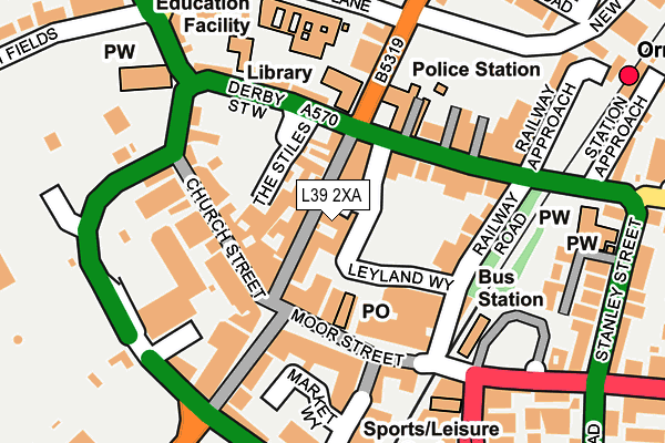 L39 2XA map - OS OpenMap – Local (Ordnance Survey) L39 2XA map - OS OpenMap – Local (Ordnance Survey)