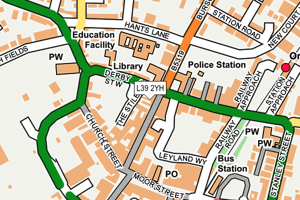 L39 2YH map - OS OpenMap – Local (Ordnance Survey) L39 2YH map - OS OpenMap – Local (Ordnance Survey)