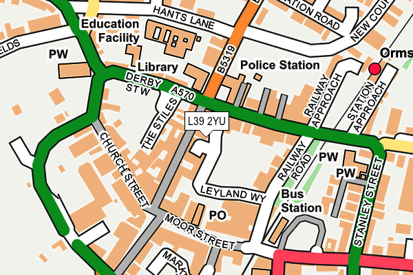 L39 2YU map - OS OpenMap – Local (Ordnance Survey) L39 2YU map - OS OpenMap – Local (Ordnance Survey)