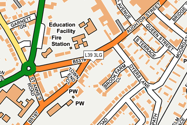 L39 3LG map - OS OpenMap – Local (Ordnance Survey) L39 3LG map - OS OpenMap – Local (Ordnance Survey)