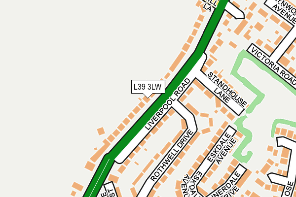 L39 3LW map - OS OpenMap – Local (Ordnance Survey) L39 3LW map - OS OpenMap – Local (Ordnance Survey)