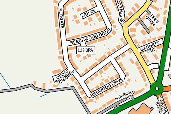 L39 3PA map - OS OpenMap – Local (Ordnance Survey) L39 3PA map - OS OpenMap – Local (Ordnance Survey)