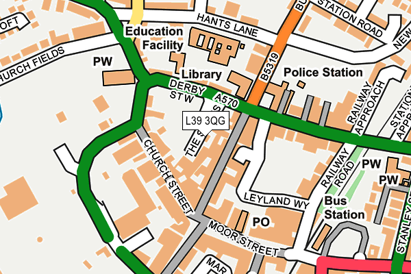 L39 3QG map - OS OpenMap – Local (Ordnance Survey) L39 3QG map - OS OpenMap – Local (Ordnance Survey)