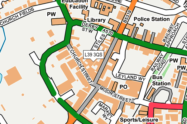 L39 3QS map - OS OpenMap – Local (Ordnance Survey) L39 3QS map - OS OpenMap – Local (Ordnance Survey)