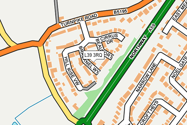 L39 3RQ map - OS OpenMap – Local (Ordnance Survey) L39 3RQ map - OS OpenMap – Local (Ordnance Survey)