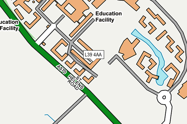 L39 4AA map - OS OpenMap – Local (Ordnance Survey) L39 4AA map - OS OpenMap – Local (Ordnance Survey)