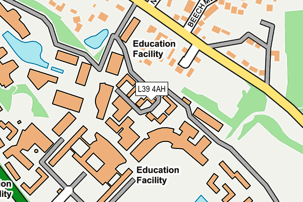 L39 4AH map - OS OpenMap – Local (Ordnance Survey) L39 4AH map - OS OpenMap – Local (Ordnance Survey)