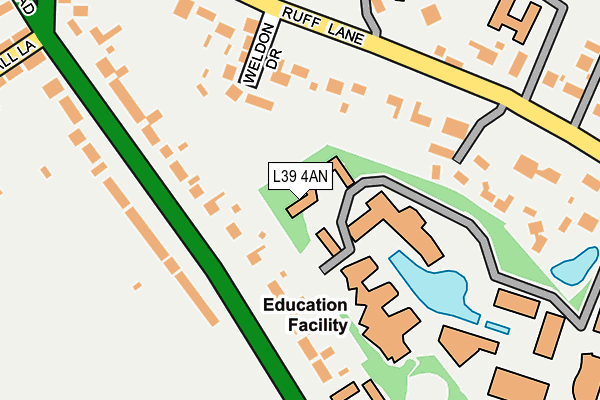 L39 4AN map - OS OpenMap – Local (Ordnance Survey) L39 4AN map - OS OpenMap – Local (Ordnance Survey)