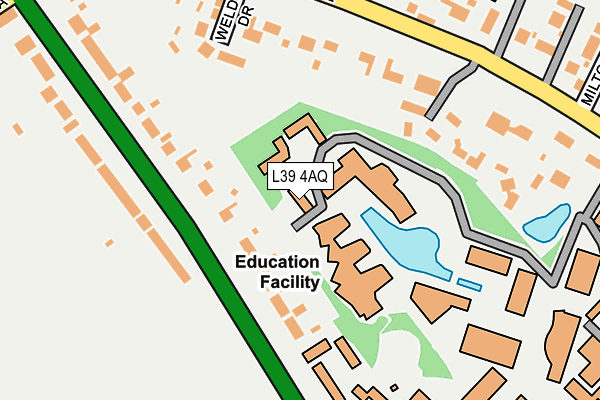 L39 4AQ map - OS OpenMap – Local (Ordnance Survey) L39 4AQ map - OS OpenMap – Local (Ordnance Survey)