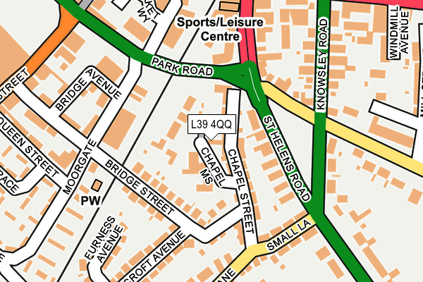 L39 4QQ map - OS OpenMap – Local (Ordnance Survey) L39 4QQ map - OS OpenMap – Local (Ordnance Survey)