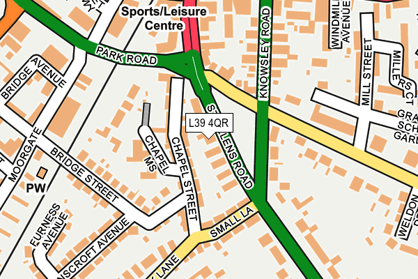L39 4QR map - OS OpenMap – Local (Ordnance Survey) L39 4QR map - OS OpenMap – Local (Ordnance Survey)