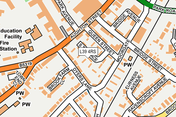 L39 4RS map - OS OpenMap – Local (Ordnance Survey) L39 4RS map - OS OpenMap – Local (Ordnance Survey)