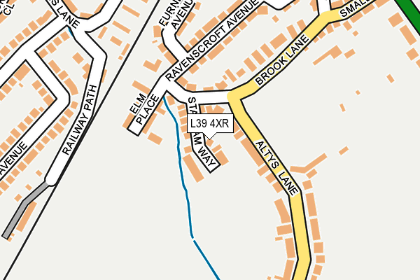 L39 4XR map - OS OpenMap – Local (Ordnance Survey) L39 4XR map - OS OpenMap – Local (Ordnance Survey)