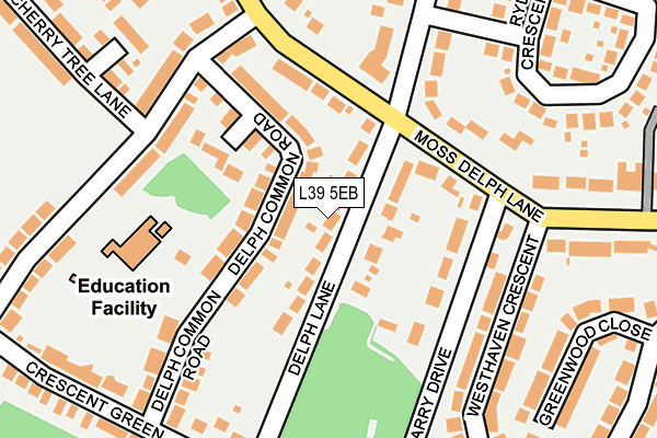 L39 5EB map - OS OpenMap – Local (Ordnance Survey) L39 5EB map - OS OpenMap – Local (Ordnance Survey)