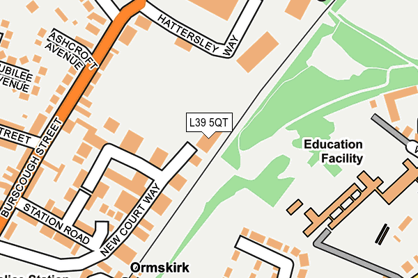 L39 5QT map - OS OpenMap – Local (Ordnance Survey) L39 5QT map - OS OpenMap – Local (Ordnance Survey)