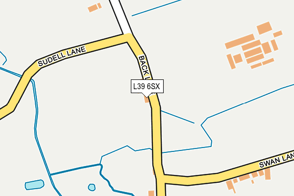 L39 6SX map - OS OpenMap – Local (Ordnance Survey) L39 6SX map - OS OpenMap – Local (Ordnance Survey)