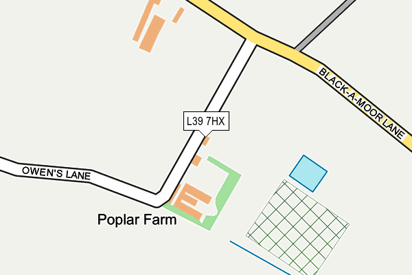 L39 7HX map - OS OpenMap – Local (Ordnance Survey) L39 7HX map - OS OpenMap – Local (Ordnance Survey)