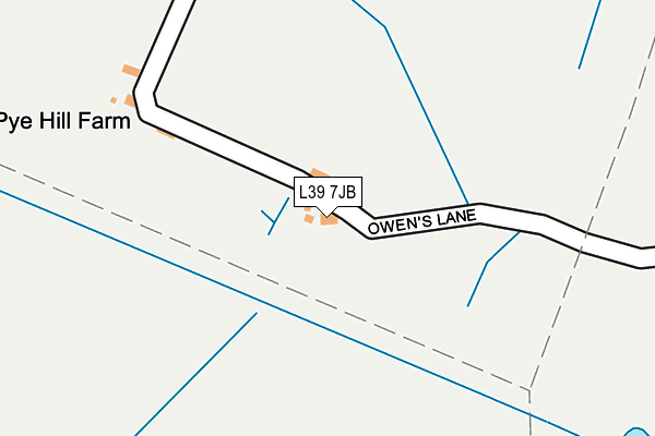 L39 7JB map - OS OpenMap – Local (Ordnance Survey) L39 7JB map - OS OpenMap – Local (Ordnance Survey)