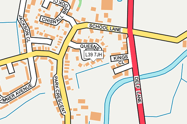 L39 7JH map - OS OpenMap – Local (Ordnance Survey) L39 7JH map - OS OpenMap – Local (Ordnance Survey)