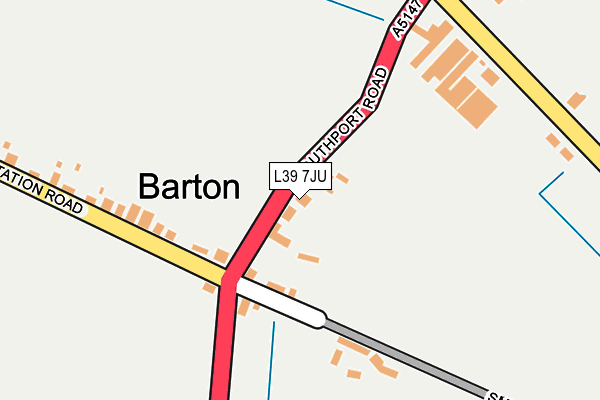 L39 7JU map - OS OpenMap – Local (Ordnance Survey)