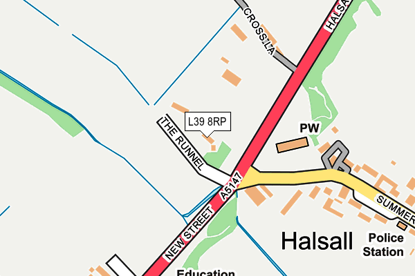 L39 8RP map - OS OpenMap – Local (Ordnance Survey) L39 8RP map - OS OpenMap – Local (Ordnance Survey)