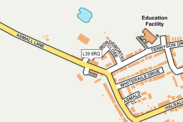 L39 8RQ map - OS OpenMap – Local (Ordnance Survey) L39 8RQ map - OS OpenMap – Local (Ordnance Survey)