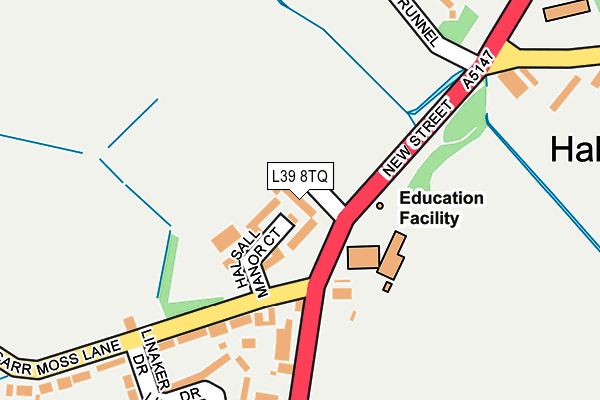 L39 8TQ map - OS OpenMap – Local (Ordnance Survey) L39 8TQ map - OS OpenMap – Local (Ordnance Survey)