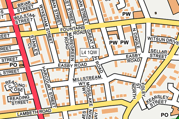 L4 1QW map - OS OpenMap – Local (Ordnance Survey) L4 1QW map - OS OpenMap – Local (Ordnance Survey)