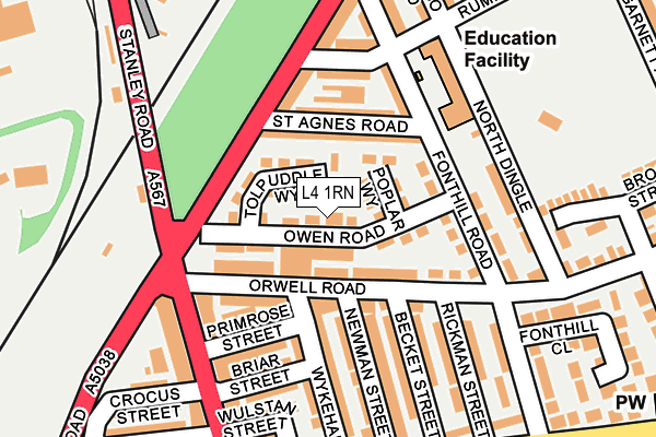 L4 1RN map - OS OpenMap – Local (Ordnance Survey) L4 1RN map - OS OpenMap – Local (Ordnance Survey)