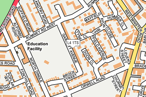 L4 1TS map - OS OpenMap – Local (Ordnance Survey) L4 1TS map - OS OpenMap – Local (Ordnance Survey)