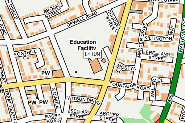 L4 1UN map - OS OpenMap – Local (Ordnance Survey) L4 1UN map - OS OpenMap – Local (Ordnance Survey)