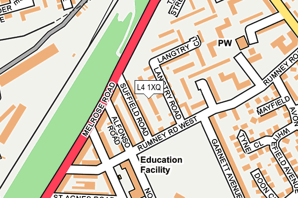 L4 1XQ map - OS OpenMap – Local (Ordnance Survey) L4 1XQ map - OS OpenMap – Local (Ordnance Survey)