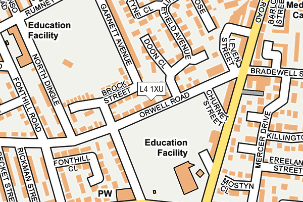 L4 1XU map - OS OpenMap – Local (Ordnance Survey) L4 1XU map - OS OpenMap – Local (Ordnance Survey)